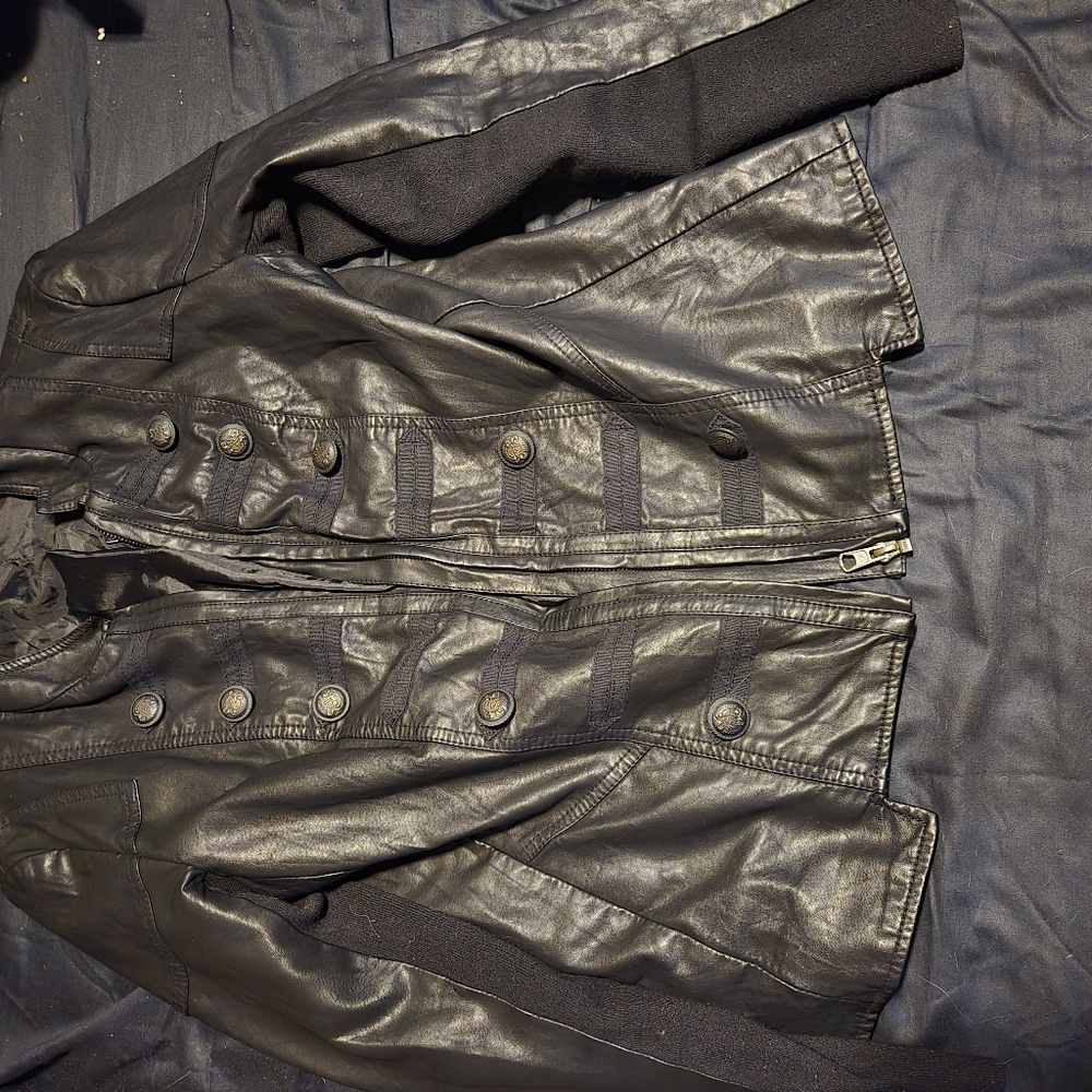 Military Style Leather jacket